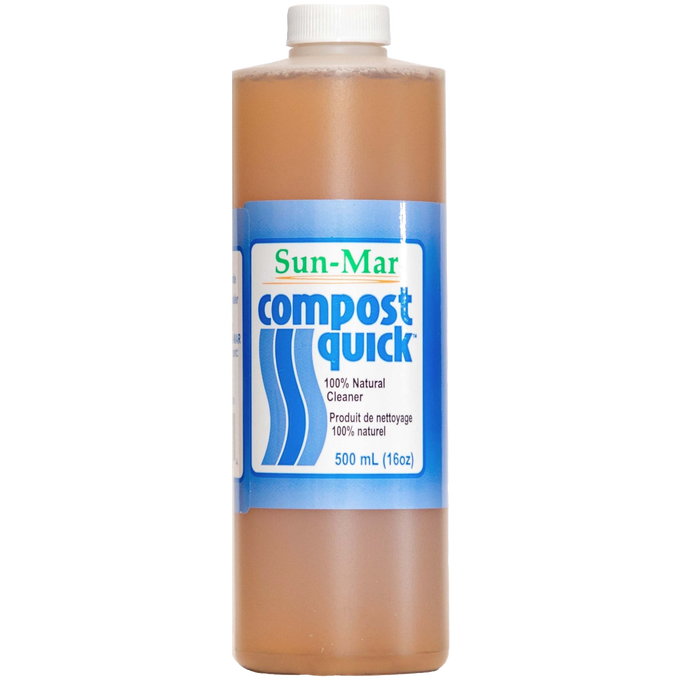 Handcrafted 16 oz. bottle of non-toxic natural enzyme cleaner designed to boost bacterial action, featured in Appliances, Composting Toilets, Best Sellers, and Promo Eligible collections.
