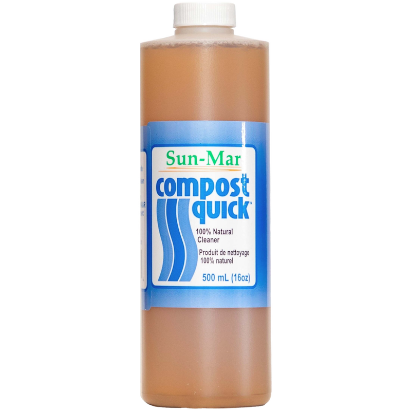 Handcrafted 16 oz. bottle of non-toxic natural enzyme cleaner designed to boost bacterial action, featured in Appliances, Composting Toilets, Best Sellers, and Promo Eligible collections.