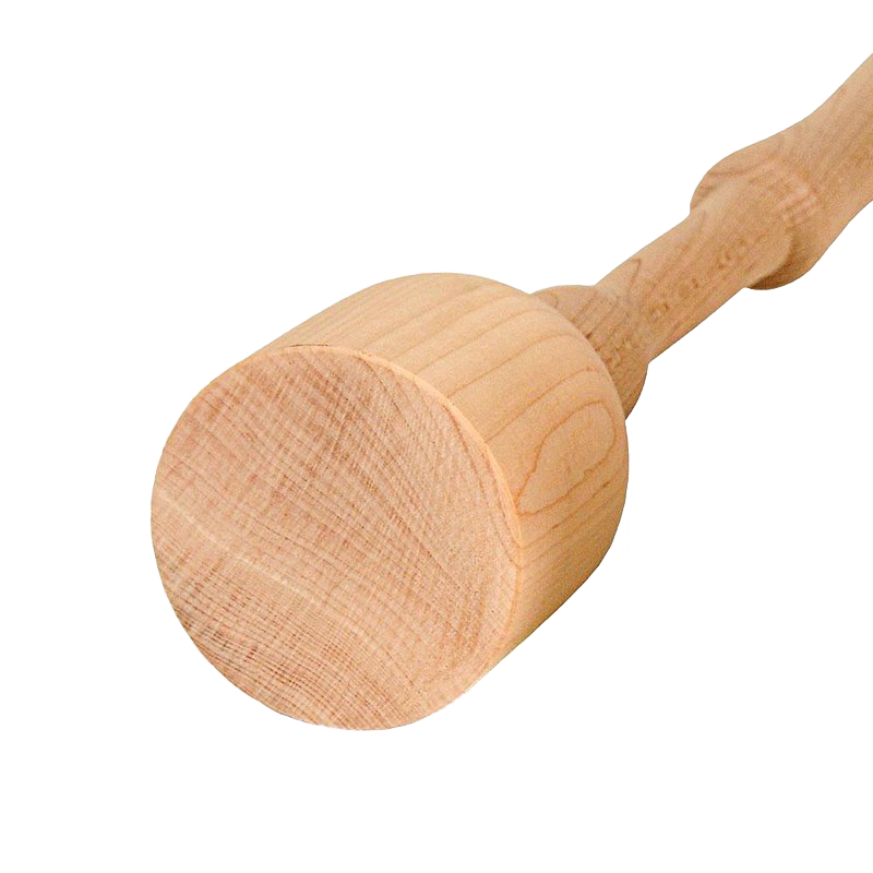 Handcrafted small wooden stomper made of smoothly sanded poplar, ideal for fermenting and pickling tasks, Amish made in the USA, featured in Farm, Garden & Tool and Kitchen & Food collections.