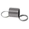 Close-up of a sturdy metal ratchet spring with coiled body and looped ends, designed as a replacement part for apple peelers in Farm, Garden & Tool and Kitchen & Food collections.