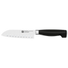 ZWILLING Four Star 5.5-Inch Hollow-Edge Santoku Knife