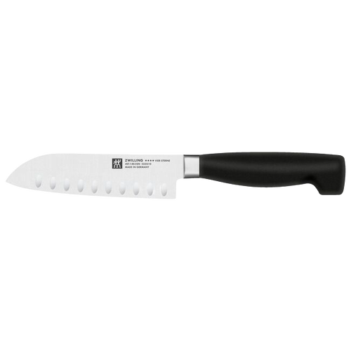 ZWILLING Four Star 5.5-Inch Hollow-Edge Santoku Knife