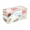 Rectangular ceramic butter keeper with fitted lid for storing a full stick of fresh, spreadable butter without refrigeration, featured in Kitchen & Food and Specialty Equipment collections.