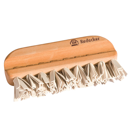 Handcrafted lint brush with a smooth wooden handle and eco-friendly bristles, designed for gentle removal of pet hair and lint, featured in Home & Decor and Cleaning Utensils collections.