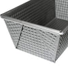 Close-up of a heavy gauge steel bread loaf pan with a textured surface and tapered sides, designed for nonstick baking in Kitchen & Food, Cookware, Baking Supplies, and Bread Making collections.
