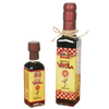 Two glass bottles of traditional Mexican vanilla with vintage-inspired yellow and red labels, perfect for Kitchen & Food, Pantry, and Best Sellers collections.