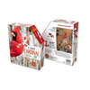 Boxed 300-piece bird-shaped puzzle featuring a cardinal with educational facts, designed for children and families within Toys, Books & Games and Puzzles collections.