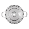 Round stainless steel pizza baking tray with handles, designed for use in camping ovens to achieve crispy baked dishes, suitable for Farm, Garden & Tool and Camping collections.