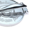 Heavy-duty cast aluminum tortilla press with smooth lever handle, crafted for pressing evenly thick dough, featured in Kitchen & Food, Cookware, Baking Supplies, and Best Sellers collections.