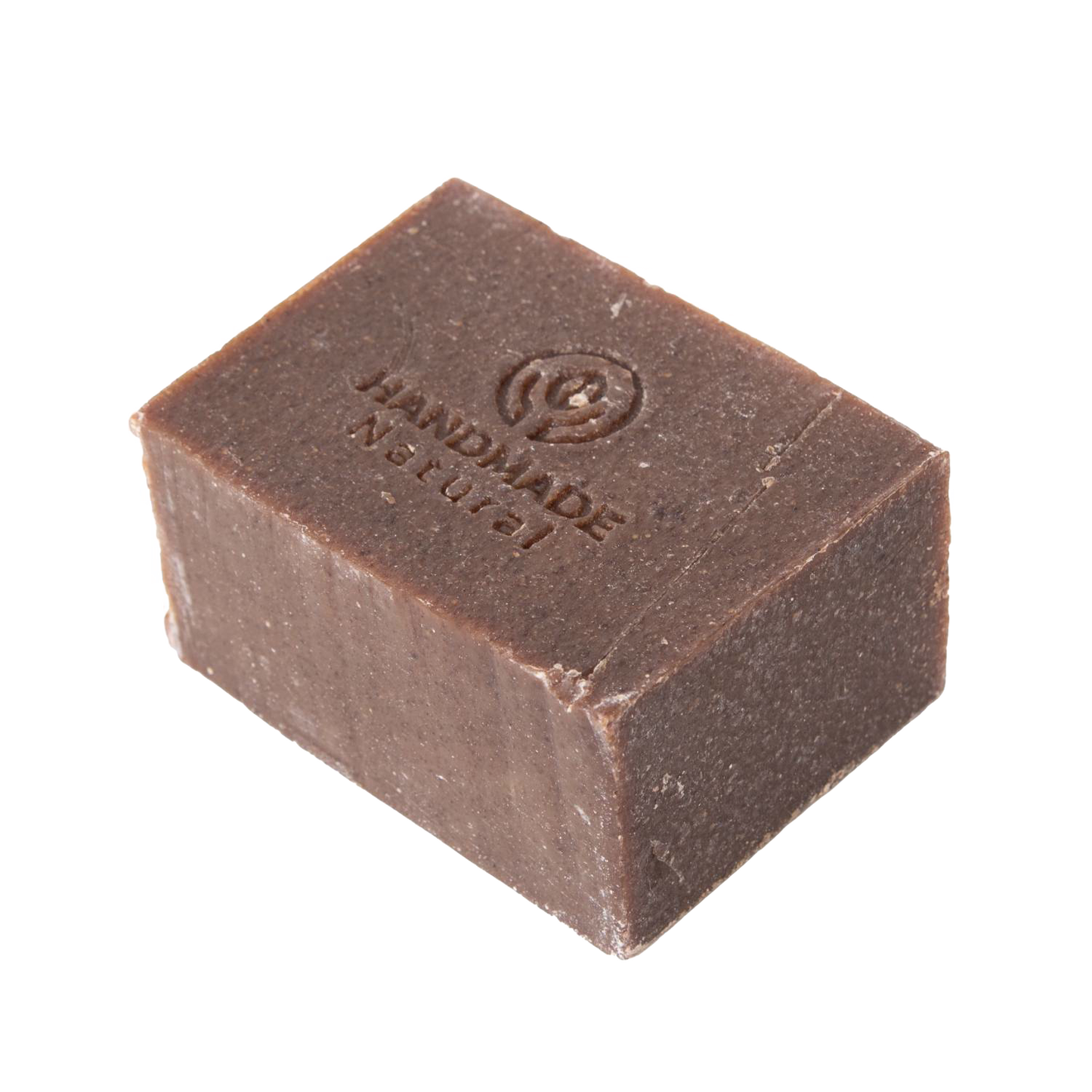 Handcrafted natural dish bar soap in a rich brown color with an embossed logo, designed for chemical-free cleaning in Home & Decor and Household Cleaning collections.