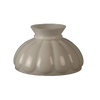 Glossy white opal glass lamp shade with melon-shaped ribbing, designed for oil lamps, featured in Lamps & Lighting, Parts and Accessories, Lamp Shades, Best Sellers, and Promo Eligible collections.