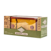 Wooden brainteaser puzzle box with intricate locking mechanisms, designed for ages 14 and up, featured in puzzles, games, and children's toys collections.