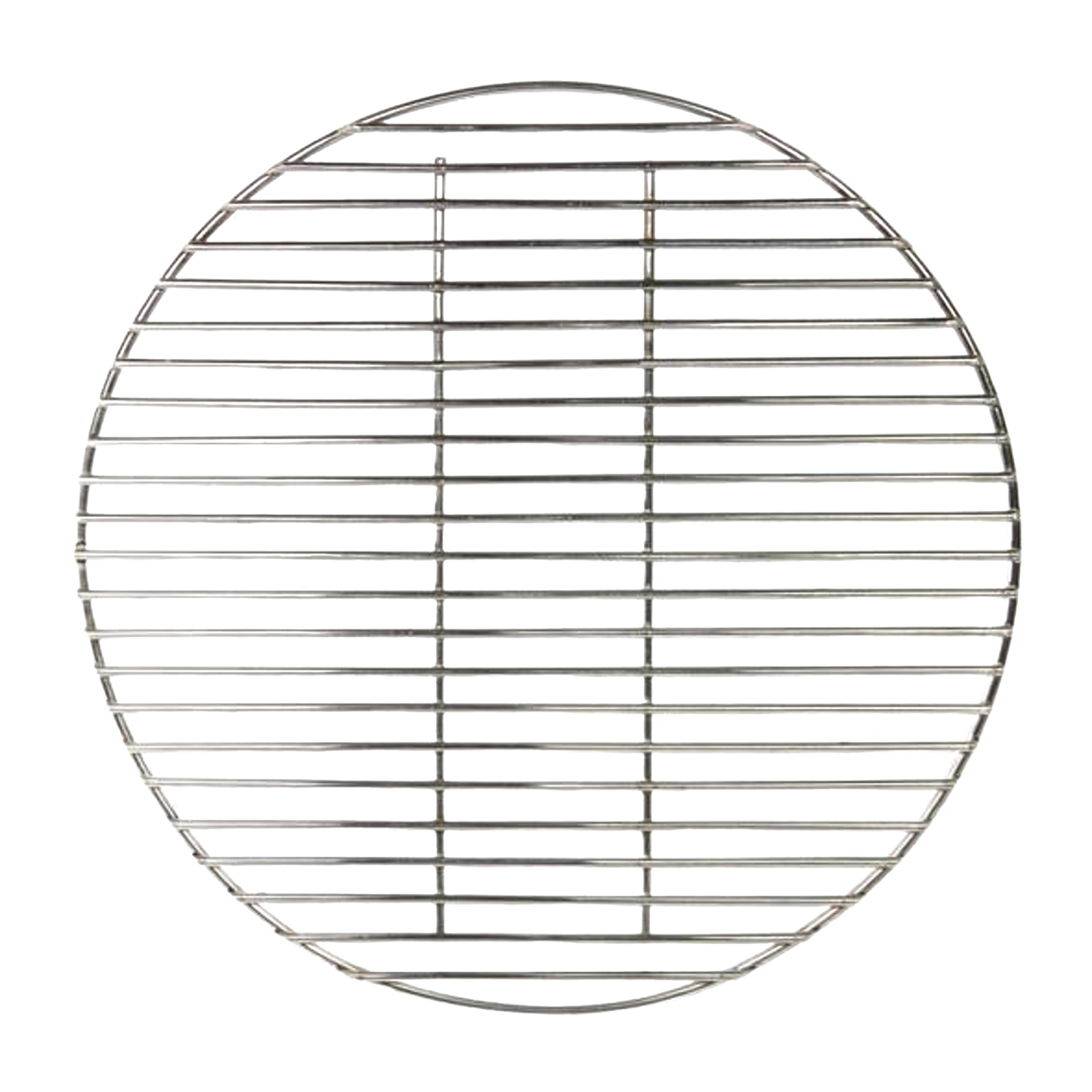 Round stainless steel replacement grilling grate with 13.4-inch diameter, ideal for versatile outdoor cooking in camping, grilling, and farm, garden, and tool collections.