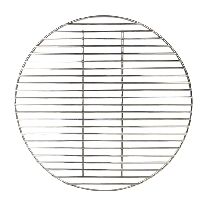 Round stainless steel replacement grilling grate with 13.4-inch diameter, ideal for versatile outdoor cooking in camping, grilling, and farm, garden, and tool collections.