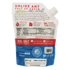 Back of a natural sea salt package highlighting its origin from an ancient Utah deposit, emphasizing purity and trace minerals, ideal for Kitchen & Food, Food, Pantry, USA Made, Best Sellers, and Promo Eligible collections.