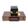 Compact portable inverter with textured brown metal casing and black handle, designed for reliable power supply using Milwaukee or DeWalt tool batteries, ideal for Farm, Garden & Tool and Emergency Supplies collections.