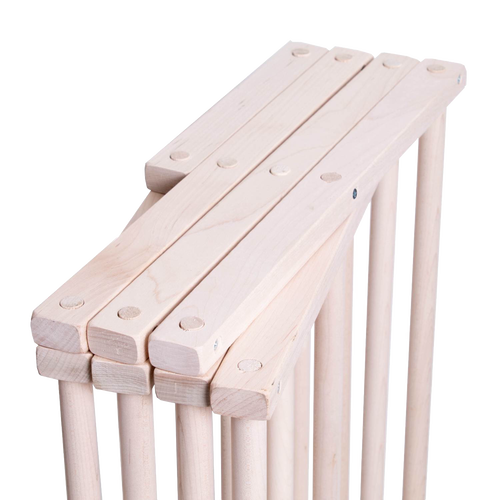 Handcrafted wooden clothes dryer with smooth dowel rods in a compact, collapsible design, Amish made, featured in Home & Decor, Laundry Supplies, and Dryers and Drying Accessories collections.