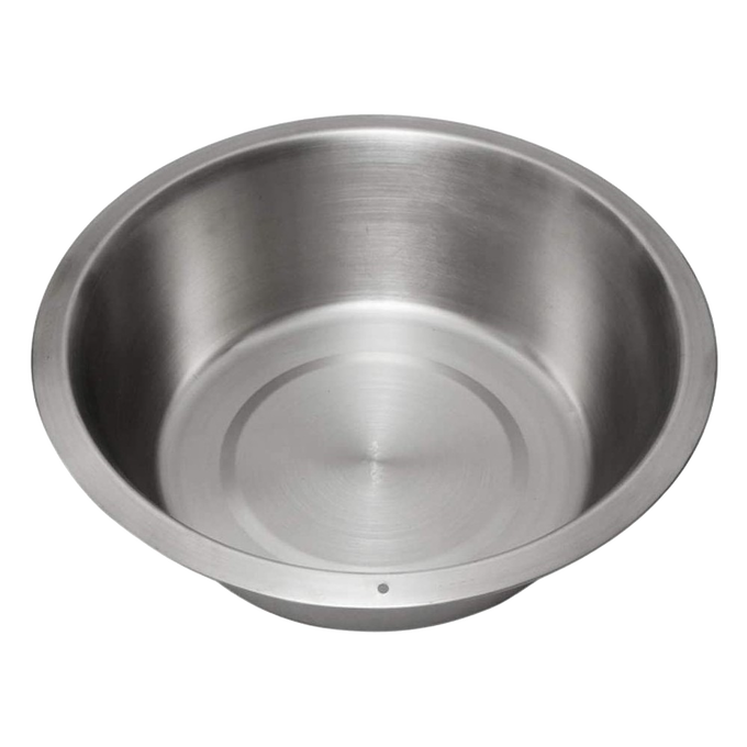 Deep round stainless steel dishpan with a flat base and smooth rust-resistant finish, designed for versatile household and cleaning use in Home & Decor, Household Cleaning, and Best Sellers collections.