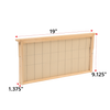 Handcrafted deep wooden bee frame featuring wired natural beeswax foundation, Amish made in USA, suitable for 5-, 8-, and 10-frame hives in Farm, Garden & Tool and Beekeeping Supplies collections.