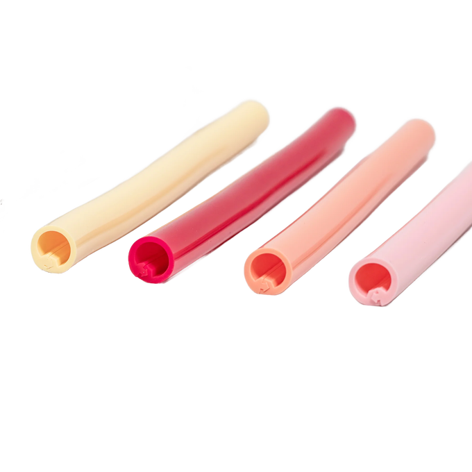 NutriMill Reusable Extra-Wide Silicone Straws - Set of 4