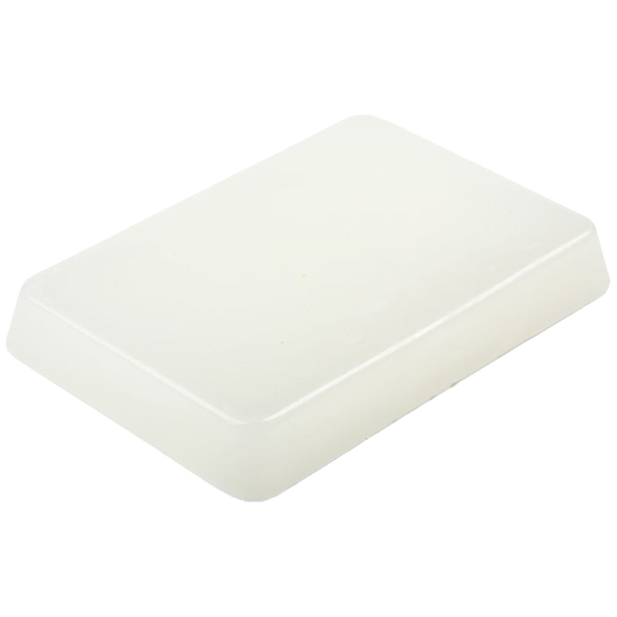 Smooth off-white wax block designed for container candle crafting, suitable for use in lamps and lighting, candles and candlemaking, and candlemaking supplies collections.