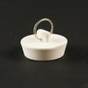 White rubber drain plug with a metal ring for easy removal, designed for use in laundry and wash day tasks, featured in Home & Decor, Best Sellers, and Promo Eligible collections.