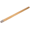 Handcrafted wooden broom handle with metal threaded end, designed for use with horsehair brooms in Home & Decor, Household Cleaning, Cleaning Utensils and Gadgets collections.