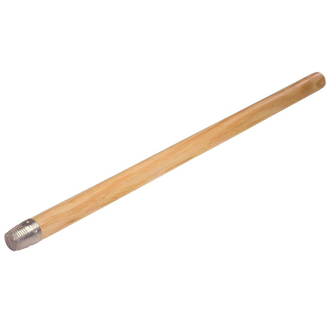 Handcrafted wooden broom handle with metal threaded end, designed for use with horsehair brooms in Home & Decor, Household Cleaning, Cleaning Utensils and Gadgets collections.