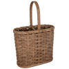 Amish-Made Handwoven Wine Bottle Basket