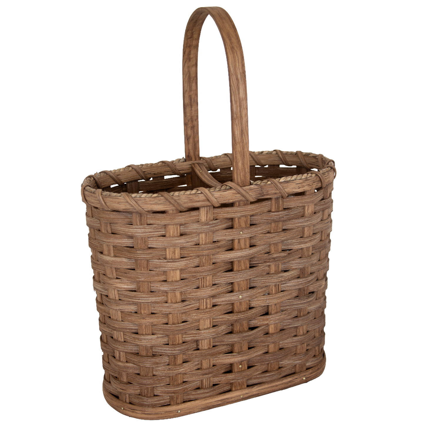 Amish-Made Handwoven Wine Bottle Basket