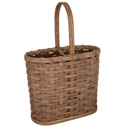 Amish-Made Handwoven Wine Bottle Basket