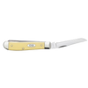Small pocket knife with a jigged brown synthetic handle and a surgical stainless steel clip blade, a durable collectible tool from USA Made knife collections including Farm, Garden & Tool and Hand Tools and Hardware.