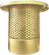 Brass-colored metal heatshield with perforated cylindrical body and flat top, designed for lamps, fitting into Lamps & Lighting, Parts and Accessories, Wicks and Mantles, and Best Sellers collections.
