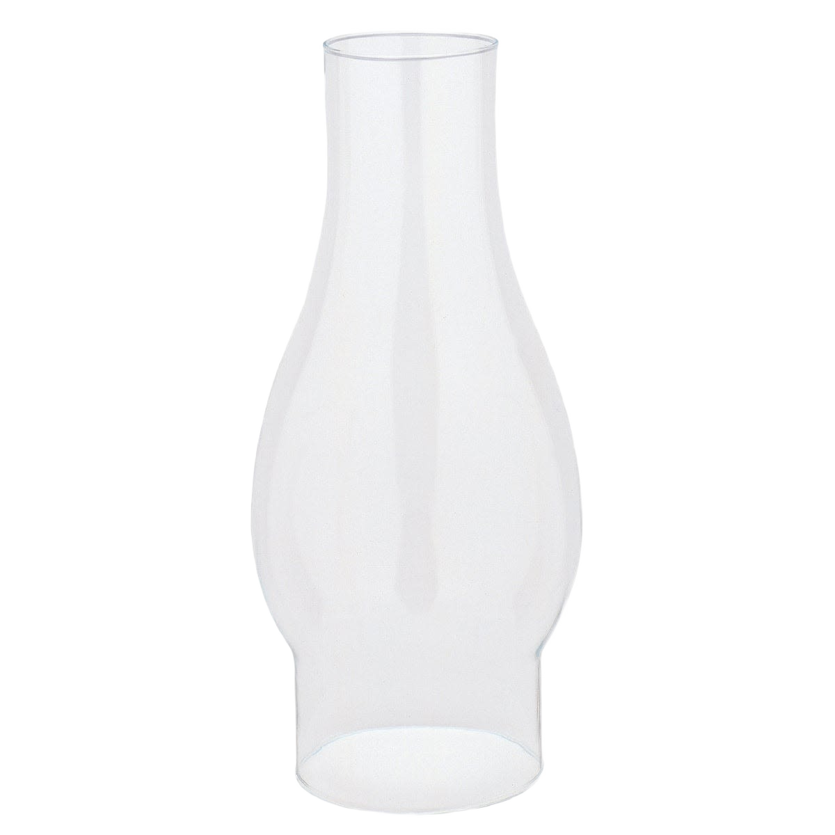 Clear replacement oil lamp chimney with 2-7/8" base, handcrafted glass designed for Lamps & Lighting, Parts and Accessories, Chimneys and Globes, Best Sellers, and Promo Eligible collections.