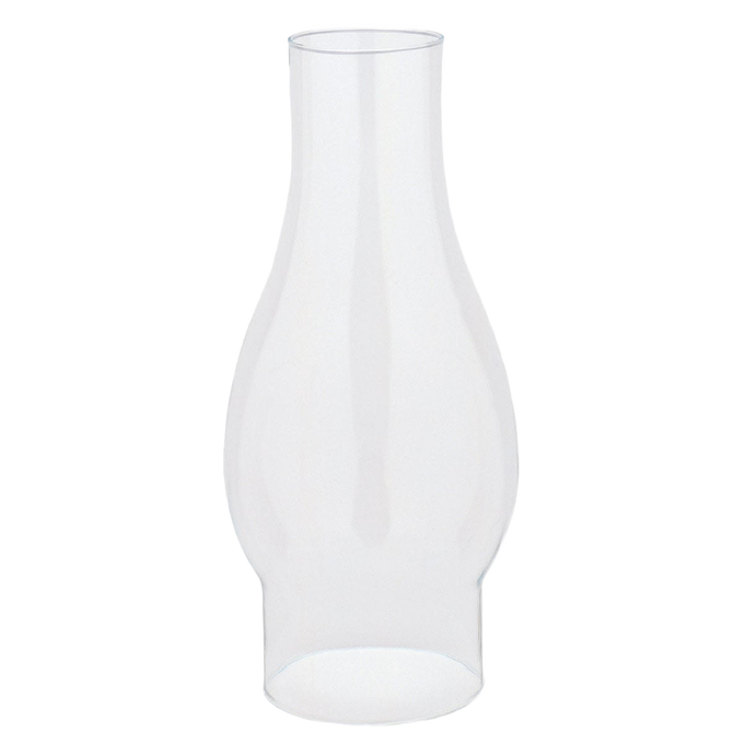 Clear replacement oil lamp chimney with 2-7/8" base, handcrafted glass designed for Lamps & Lighting, Parts and Accessories, Chimneys and Globes, Best Sellers, and Promo Eligible collections.