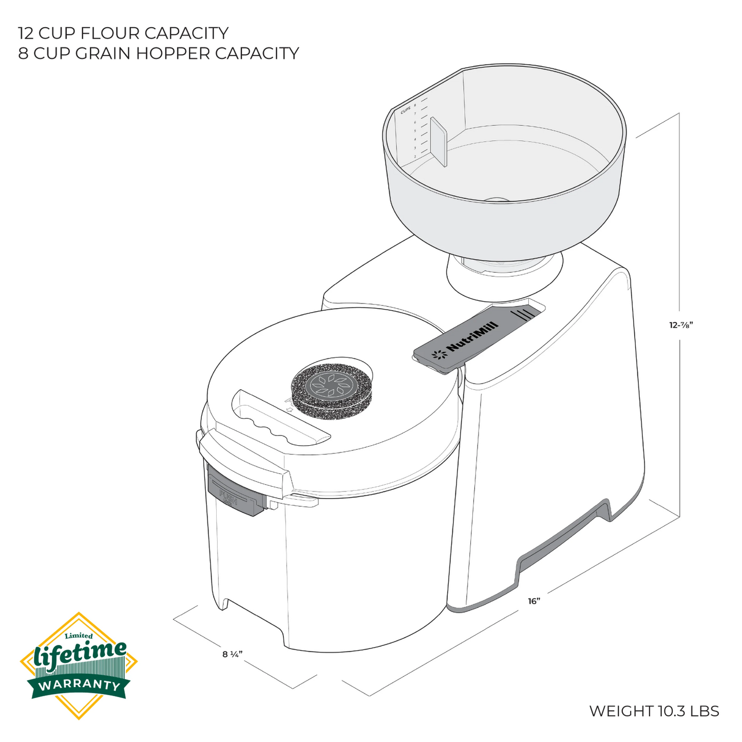 NutriMill Impact Grain Mill