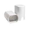 Compact white cutter with sharp stainless steel grid blades designed for quickly slicing potatoes and vegetables, ideal for Kitchen & Food, Food Prep, Choppers and Cutters, Kitchen Gadgets, Cooking and Baking Helpers, Best Sellers, and Promo Eligible collections.