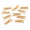 Set of handcrafted maple spring clothespins with stainless steel springs made in the USA, perfect for Home & Decor, Laundry Supplies, and Clothesline Accessories collections.