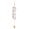 Handcrafted silver windchime with wooden top and windcatcher, designed for soothing outdoor ambiance, ideal for Farm, Garden & Tool, Garden Accessories, Best Sellers, and Promo Eligible collections.