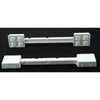 Set of adjustable white plastic appliance rollers designed to raise and easily move heavy household appliances, ideal for use in home & decor, stoves, and refrigerators collections.