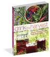 Book cover showing fresh garden herbs and mixed berries in a wooden bowl above jars and glasses of homemade red beverages, perfect for Toys, Books & Games, Canning and Preserving Books, and Home and Garden How-To Books collections.