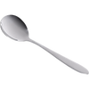 Single stainless steel soup spoon with an extra-wide round bowl and smooth handle, part of Kitchen & Food, Dinnerware, Soups, Best Sellers, and Promo Eligible collections.