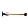 Replacement pump part with a brass shaft, blue plastic knob, and spring mechanism designed for lamps, featured in Lamps & Lighting, Parts and Accessories, and Best Sellers collections.