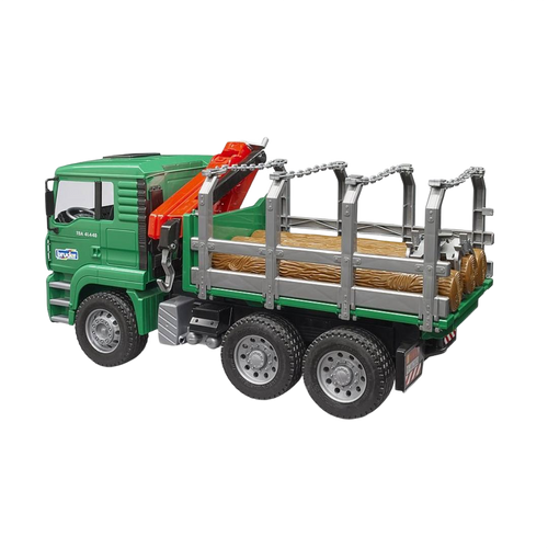 Bruder Toys MAN Timber Truck with Loading Crane & 3 Logs