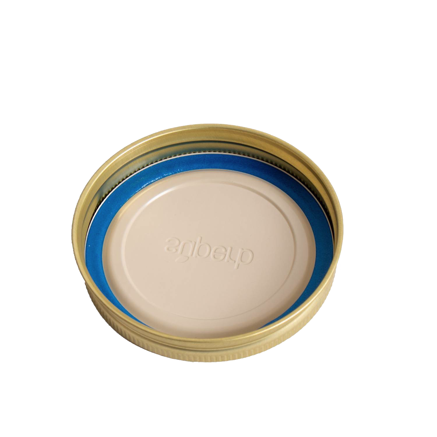 Pack of twelve wide-mouth canning jar lids and bands with BluSeal™ adhesive for enhanced sealing strength, made in USA for Kitchen & Food, Food Preservation, and Canning collections.