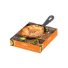 Packaging for a handcrafted cheesy nacho dip mix paired with an 8-inch cast iron skillet, designed for a hot baked dip experience, featured in Kitchen & Food, Food, Dry Goods and Mixes, Best Sellers, Promo Eligible collections.