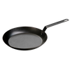 Seasoned steel skillet made in USA with long handle and durable 12 gauge carbon steel construction, designed for versatile cooking in Kitchen & Food, Cookware, and Pots and Pans collections.