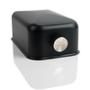 Lightweight black baking shell with smooth rounded edges and a silver logo medallion, designed for crusty bread baking on any flat surface, featured in Kitchen & Food and Baking Supplies collections.