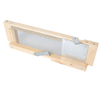 Handcrafted robbing screen for beehives made in the USA with Amish craftsmanship, featuring metal latches and mesh screen, designed for controlling hive entrances and protecting colonies.