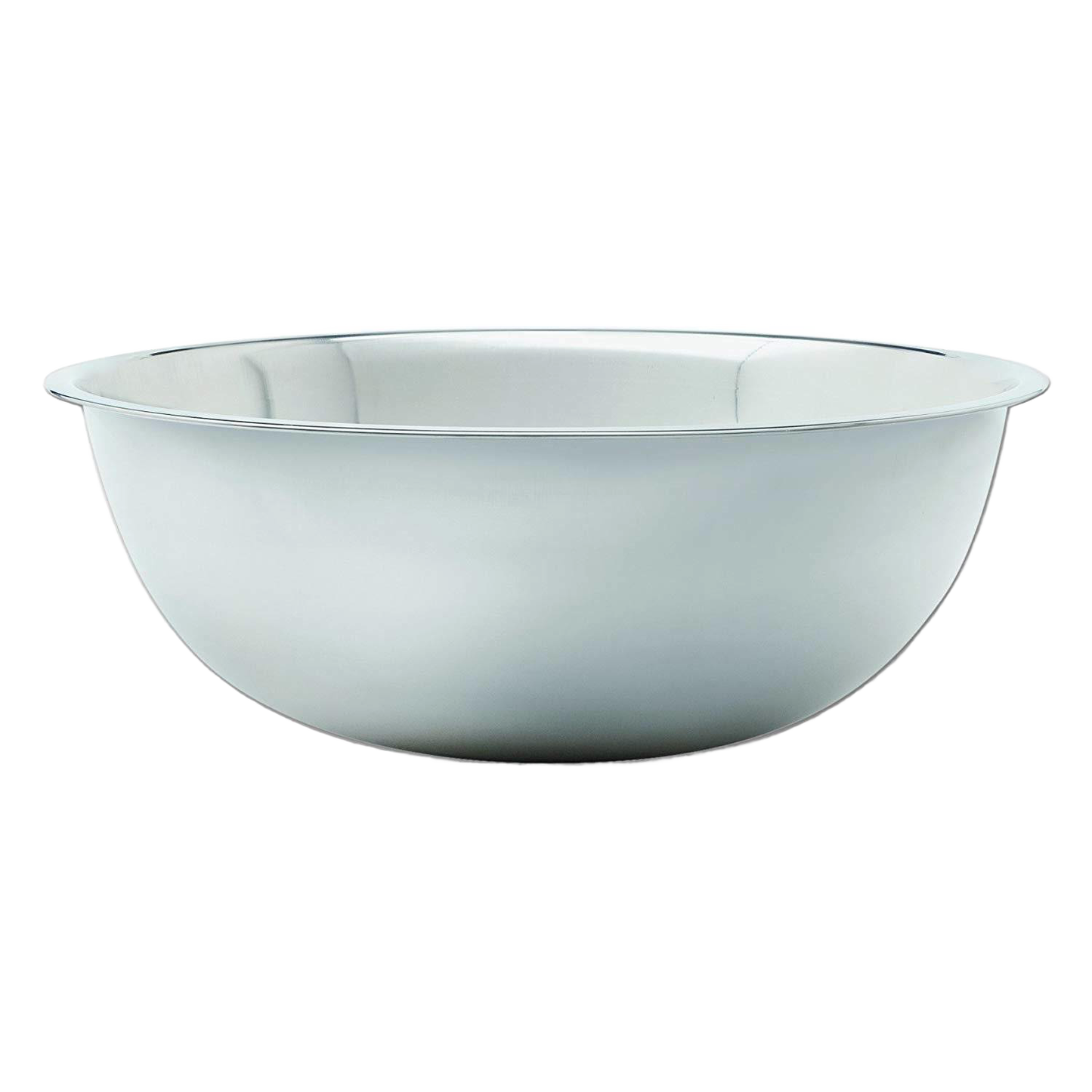 Extra large stainless steel mixing bowl with a smooth mirror finish, designed for handling big batches in baking and cooking, ideal for Kitchen & Food and Cookware collections.